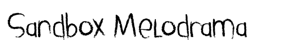 Sandbox Melodrama font preview